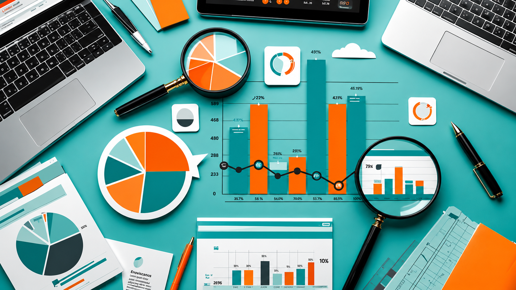 Professional reviewing financial documents at a desk